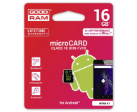 GOODRAM 16GB microSDHC zapis 10MB/s odczyt 80MB/s - 371723 - zdjęcie 1